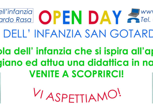 Open Day Scuola Dell Infanzia San Gottardo Rasa Cosa Fare A Varese