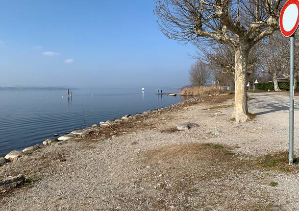 Basso Il Livello Del Lago Di Varese Da Biandronno Alla Schiranna