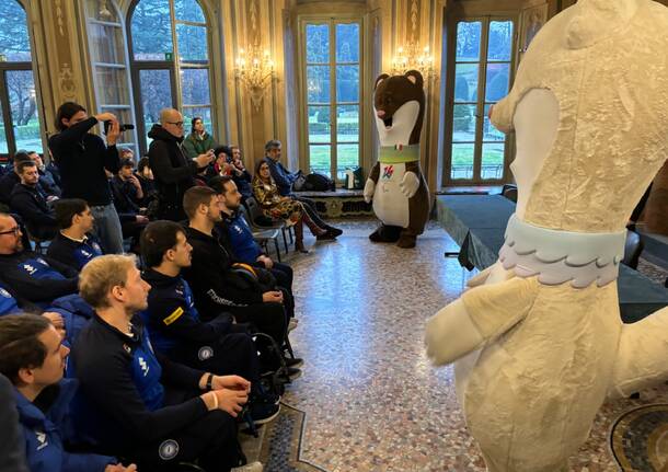 Anche Milo E Tina In Salone Estense Con Le Squadre Del Trofeo Di