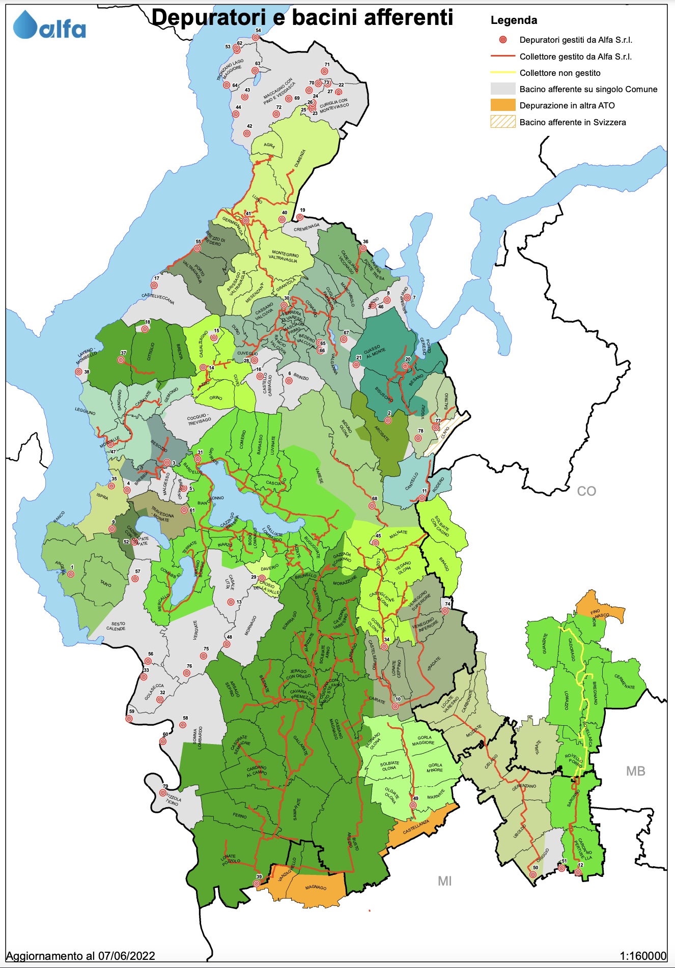 Mappa depuratori