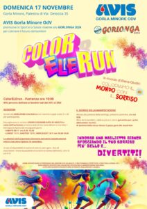 Il 17 novembre la Color Ele Run alla Gorlonga 