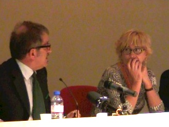Il Ministro Maroni e la candidata Giovanna Bianchi
