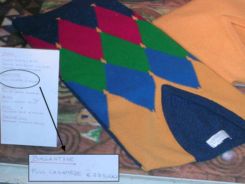 Settecento euro per un maglione