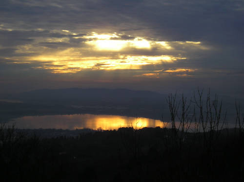 Tramonto sul lago dal Sacro Monte