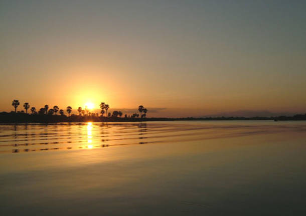 Tramonto sul fiume Rufiji