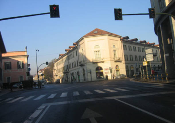 Blocco del traffico a Varese