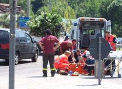 incidente rotonda gazzada ciclista