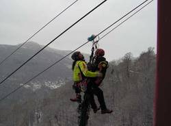 esercitazione simulazione soccorso alpino funivia monteviasco 2006