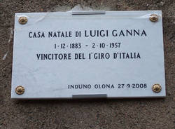 luigi ganna targa inaugurazione