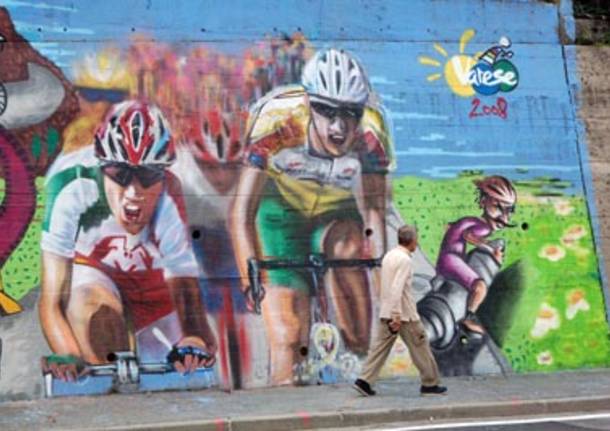 murales bobbiate varese mondiali ciclismo