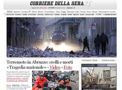 terremoto abruzzo giornali