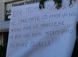 protesta vigili del fuoco villa recalcati 