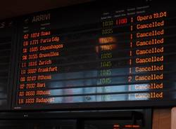 malpensa aeroporto attesa chiusura aeroporto nube vulcano islanda