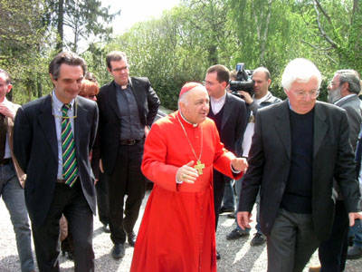 Cardinale Dionigi Tettamanzi al Centro Gulliver di Bregazzana