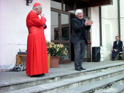 Cardinale Dionigi Tettamanzi al Centro Gulliver di Bregazzana