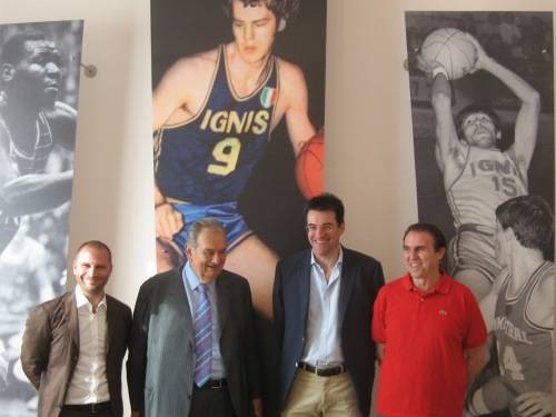 inaugurazione nuova sede pallacanestro varese giugno 2011 lo nero cimberio vescovi recalcati