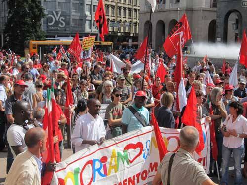 sciopero generale cgil piazza monte grappa 2011