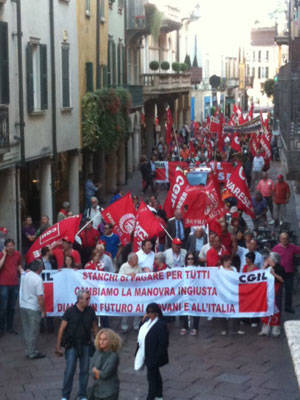 sciopero generale varese settembre 2011