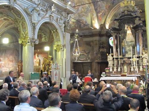 messa sacro monte festa polizia roberto maroni