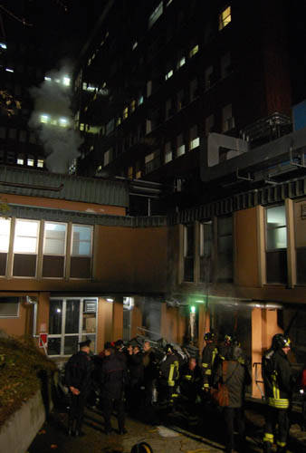 incendio ospedale busto arsizio novembre 2011