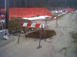 Acqua, lavori in corso a Lavena (inserita in galleria)