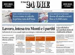 La Lega e le prime pagine (inserita in galleria)