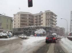 Neve: le  strade a Varese stamattina (inserita in galleria)