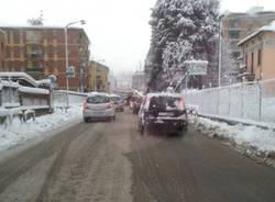 Neve: le  strade a Varese stamattina (inserita in galleria)