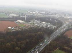 In elicottero su Autostrada e Pedemontana (inserita in galleria)