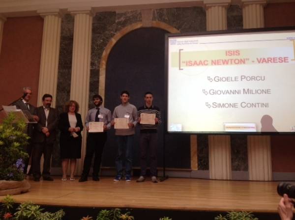 Gli studenti premiati da Univa (inserita in galleria)