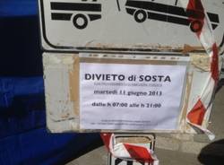 I camion "del cine" in via Veratti (inserita in galleria)