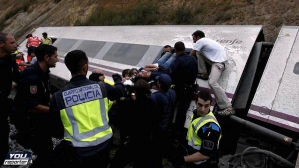 Il disastro ferroviario in Spagna (inserita in galleria)