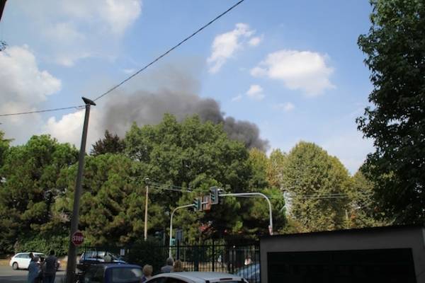 Incendio al tiro a segno olgiate olona (inserita in galleria)