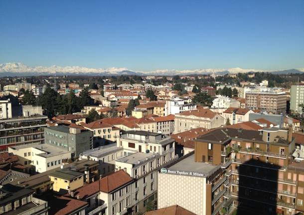 Gallarate vista dall'alto, dal campanile della Basilica (inserita in galleria)