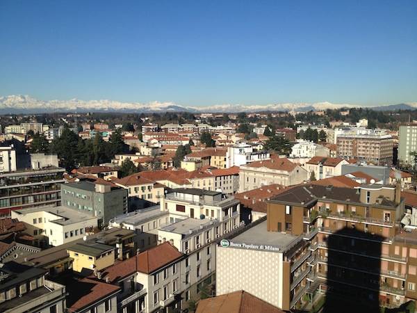 Gallarate vista dall'alto, dal campanile della Basilica (inserita in galleria)