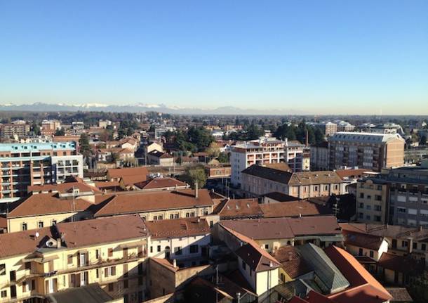 Gallarate vista dall'alto, dal campanile della Basilica (inserita in galleria)