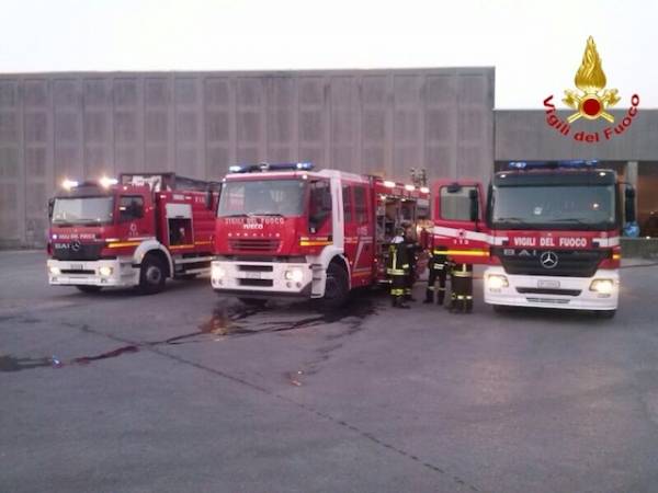 Fuoriuscita chimica, le foto dei vigili del fuoco (inserita in galleria)