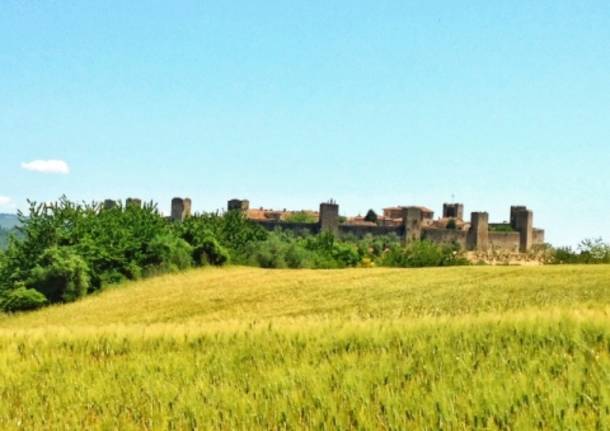 La via Francigena da San Gimignano a Siena (inserita in galleria)