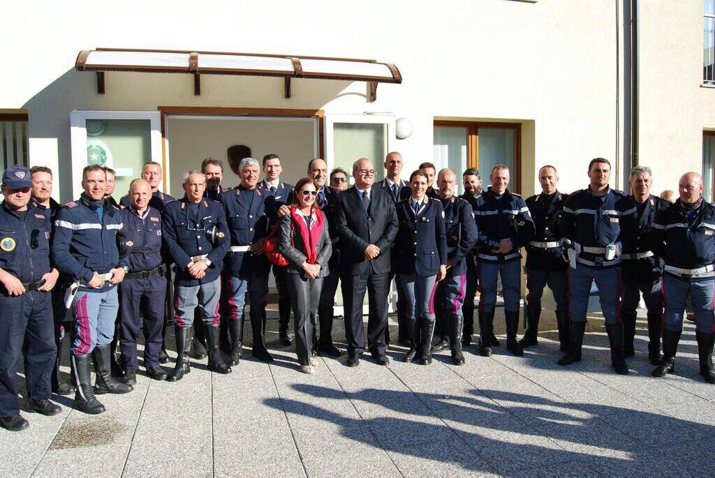 Polizia stradale giro d'Italia scorta