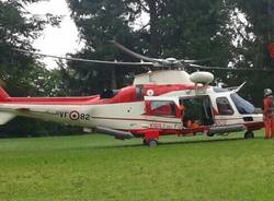 soccorso in elicottero alla palude