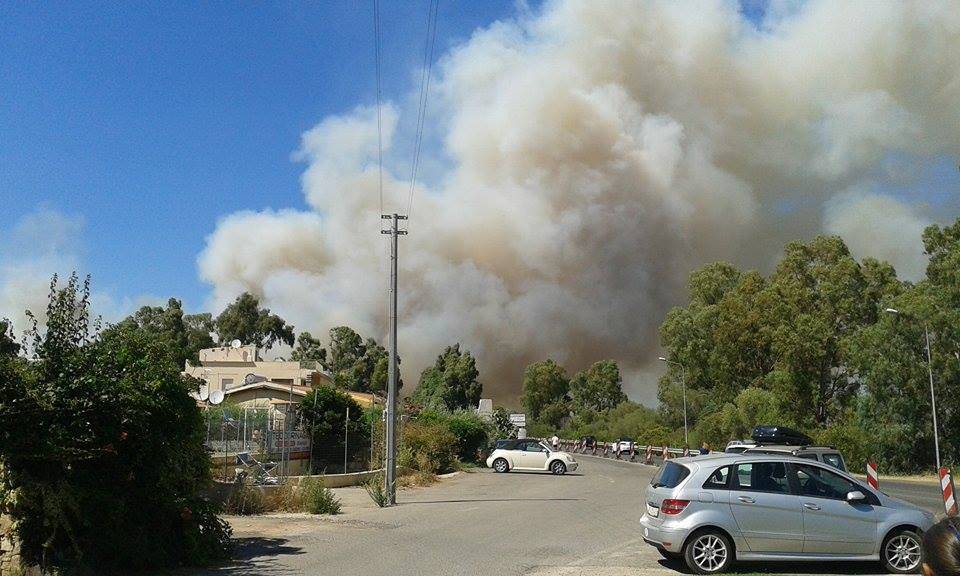 incendio sardegna san teodoro olbia gallura