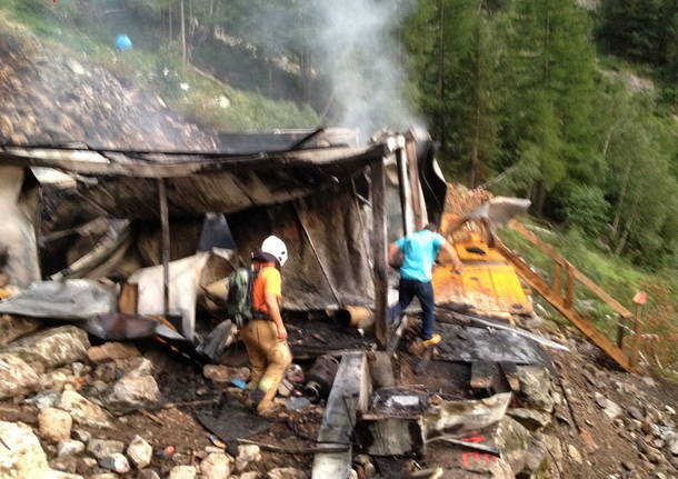 Incendio in Val Tomé