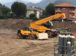 Arcisate Stabio cantiere via Pascoli Induno Olona 15 settembre 2015