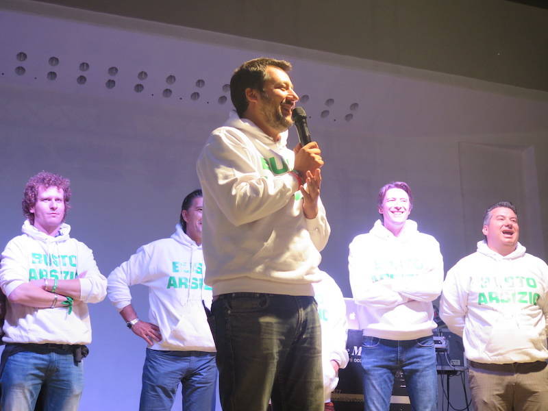 Salvini a Busto Arsizio