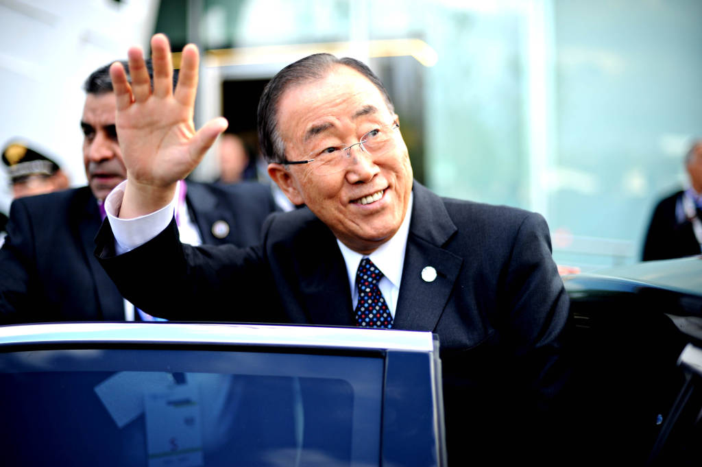 Mattarella e Ban Ki Moon ad Expo