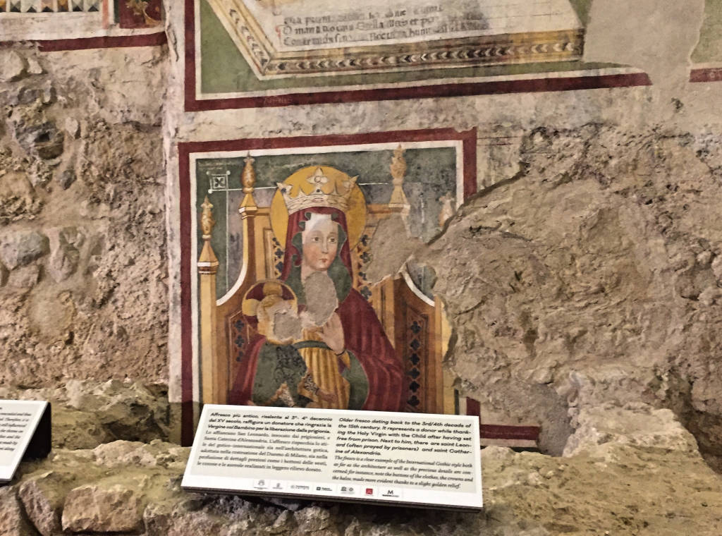 Nella cripta di Santa Maria del Monte