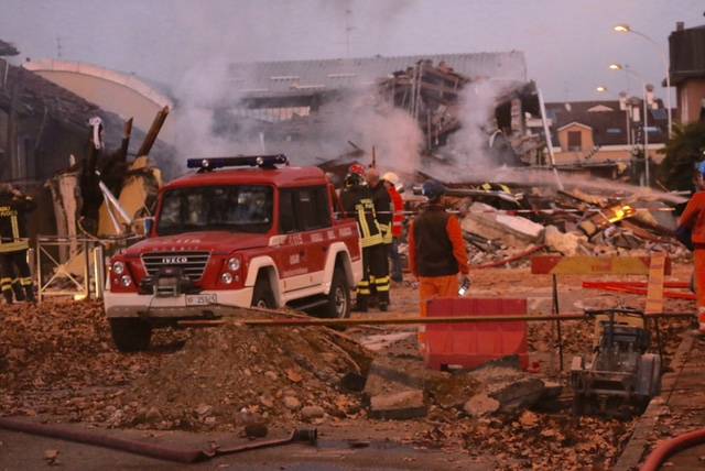 L'esplosione della palazzina a Cantalupo