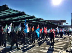 Lavoratori Malpensa Ryanair protesta