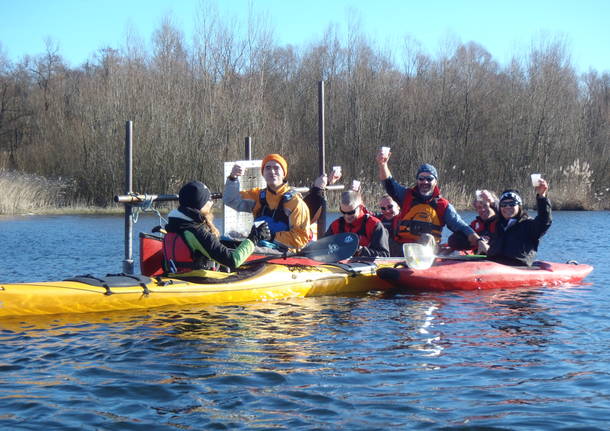 S. Stefano 2016 Tradizionale uscita in canoa sul lago di Varese