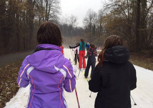 I ragazzi delle medie sulle piste di fondo